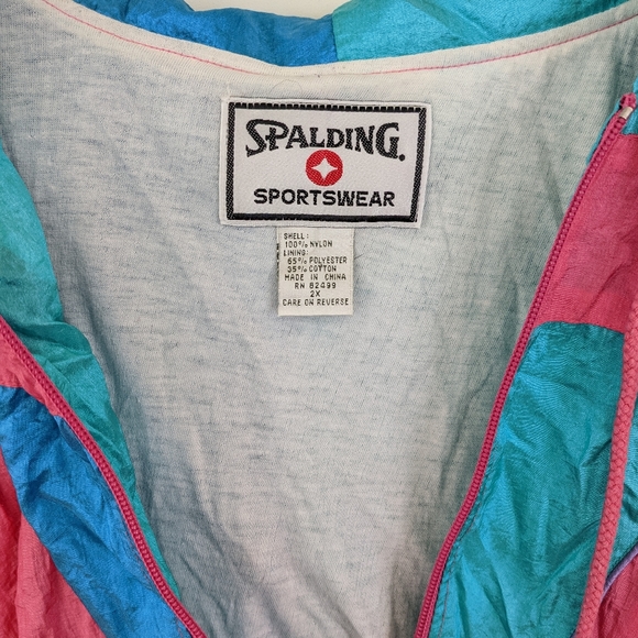 🌷3/15🌷 Vintage Spalding Sportswear coat size 2X - Picture 3 of 11